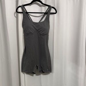 HALARA Heather Gray Tank Romper